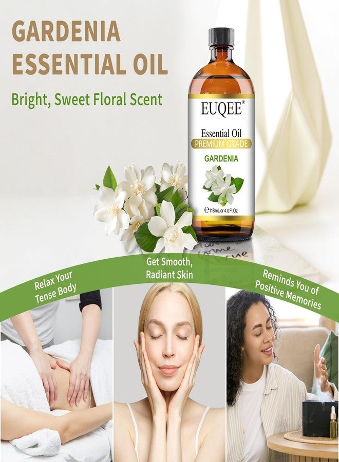 EUQEE 118ml Gardenia Essential Oil, Pure & Premium Grade Aromatherapy Oil Great for Diffuser, DIY Soap, Candle Making, Skin Care, Natural Gardenia Oil Floral Aroma for Mood (4Fl. OZ) - Image 3